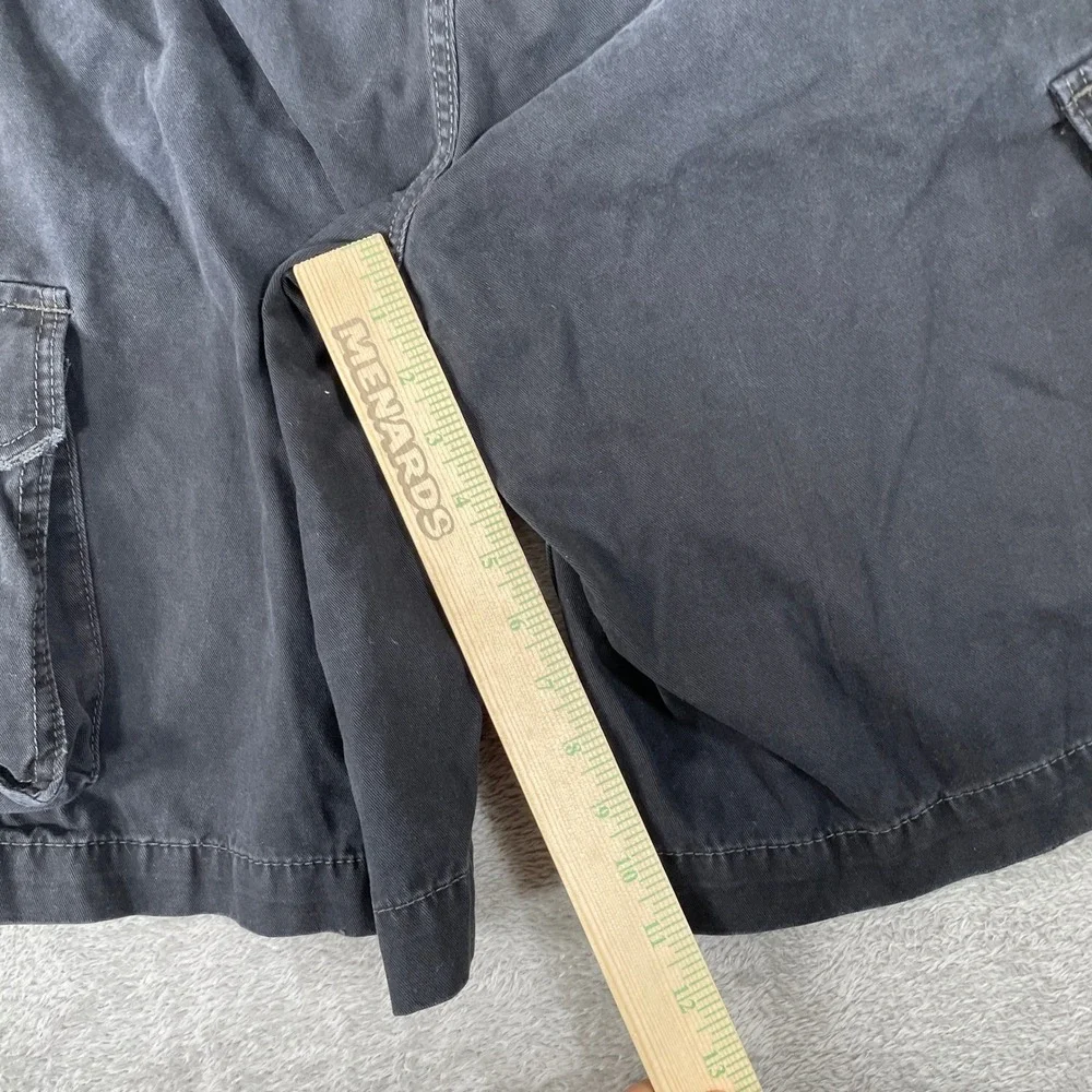 Vintage Aeropostale Cargo Shorts Mens 32 Black Y2K Baggy Cotton Utility Skater
